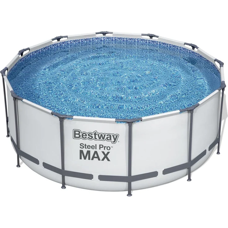 Steel Pro MAX™ Solo Pool ohne Zubehör Ø 366 x 122 cm, lichtgrau, rund – Bild 7