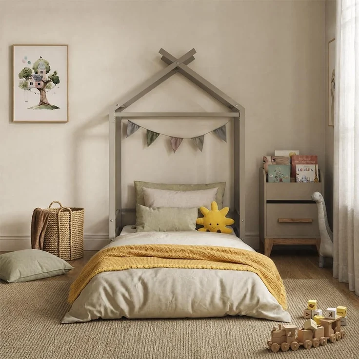 Bodenbett Roofy Greige 90x200 Vitalispa – Bild 7