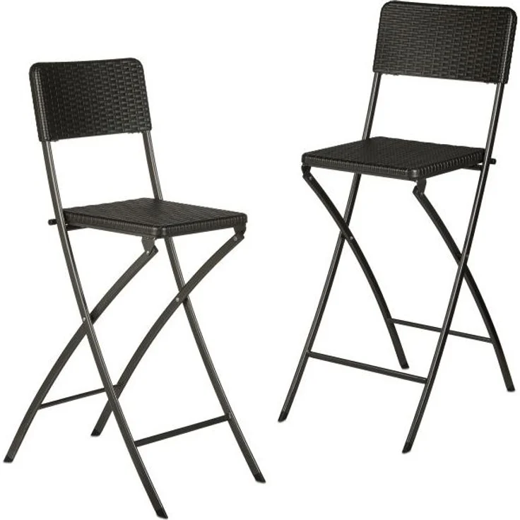 2er Set Barhocker Rattan – Bild 1