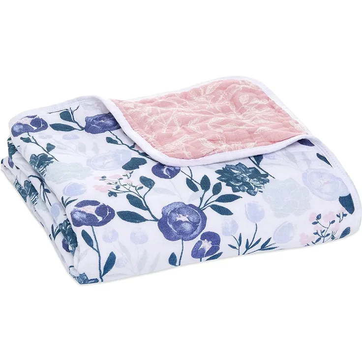 aden + anais™ Essentials Cotton Muslin Blanket Flowers Bloom