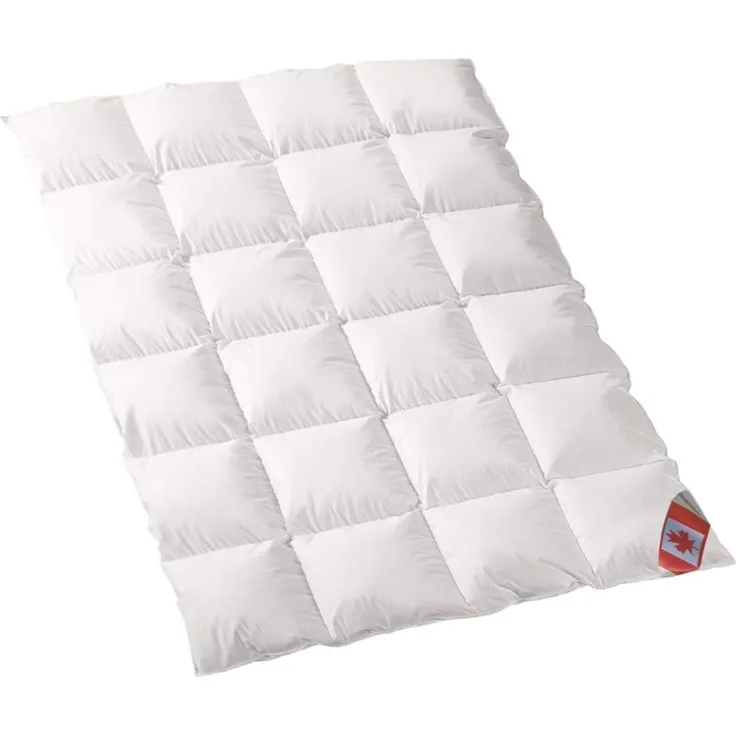 Daunendecke Ganzjahresdecke Künsemüller 155x220 cm canadische Daunen Federn ca. 912 g Klasse 1