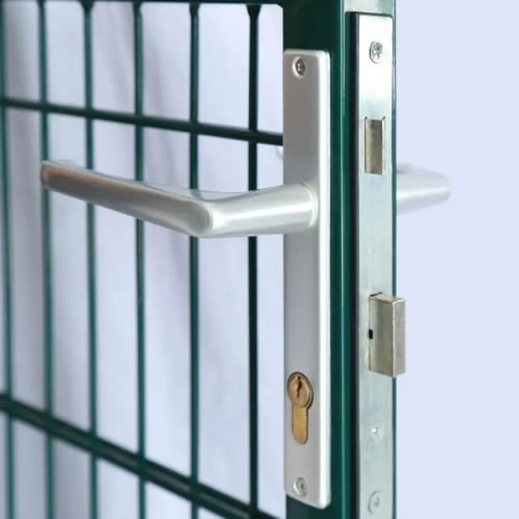 HOME DELUXE Gartentor für Doppelstabmattenzaun PORTARIUS - 200 cm Grün – Bild 4