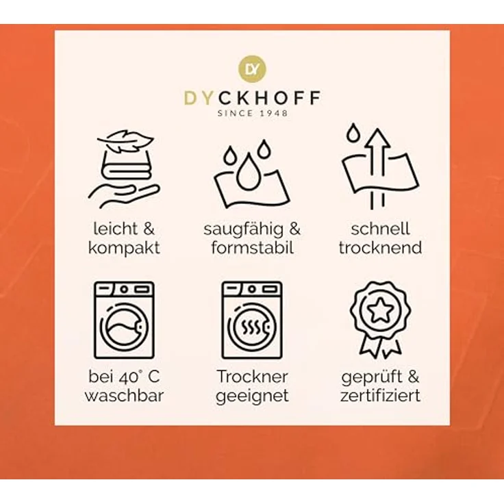 Dyckhoff Sporthandtuch Mikrofaser Sporttuch, Microfaser (1-St), auch als 2er Set erhätlich – Bild 4
