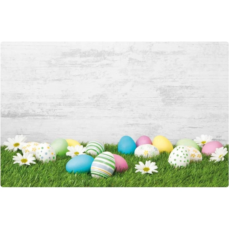 matches21 HOME & HOBBY Platzset Abwaschbare Tischsets 4er Set Ostern Gänseblümchen Blumen, (4-St), Platzsets als Tisch-Untersetzer und Tisch-Deko für Esstisch Teller – Bild 1