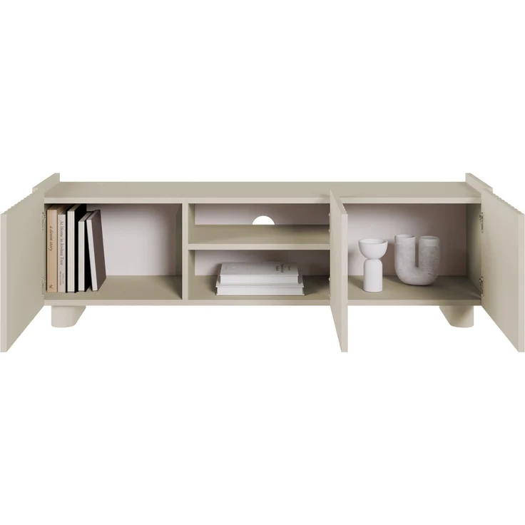 Selsey ‘Fiorra’ TV-Lowboard 3-türig, Greige ca. 49 x 144 x 38 cm – Bild 4