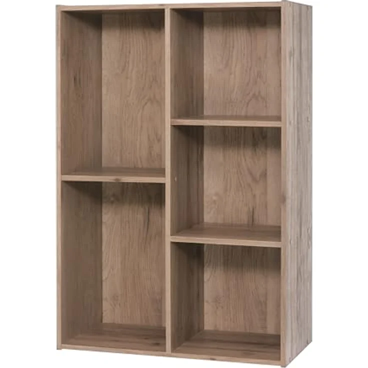 Iris Ohyama, Hölzernes Aufbewahrungsregal/Schrankwürfel/Bücherregal/Aufbewahrungsschrank/Offener Schrank, Modular, Design, Büro, Wohnzimmer, Schlafzimmer - Basic Storage Shelf - CX-23C - Aschbraun – Bild 9