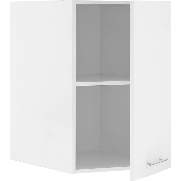 XORA 'PRIMUS' Aufsatzschrank groß, Holznachbildung weiß, 50 x 76 x 68 cm, höhenverstellbare Fachböden – Bild 2