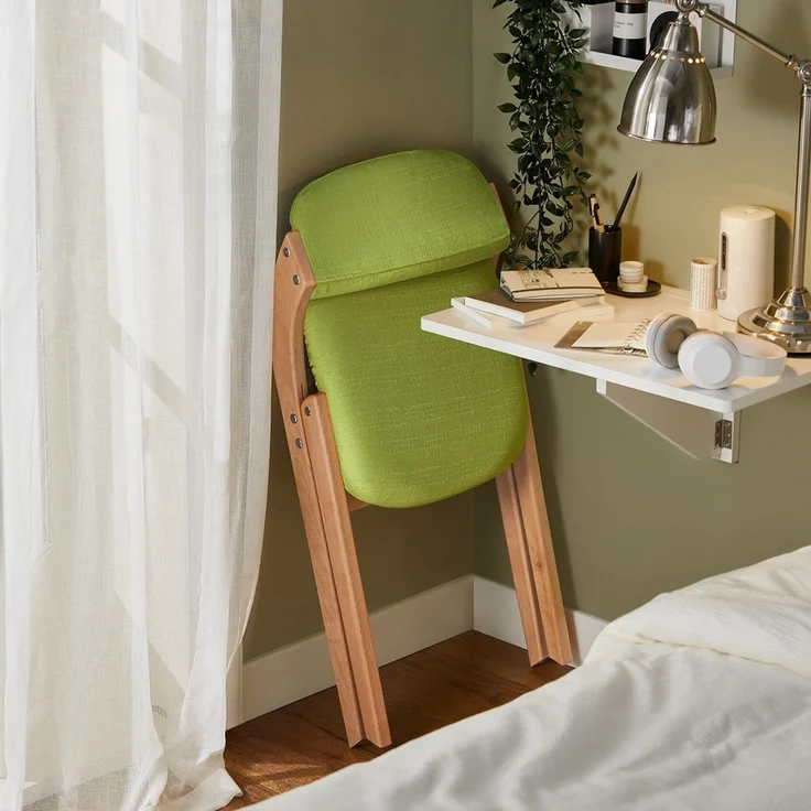 SoBuy FST92-GR Klappstuhl, Stoff, Lackiert, Grün, 41,5 x 77 x 47,5 cm – Bild 10