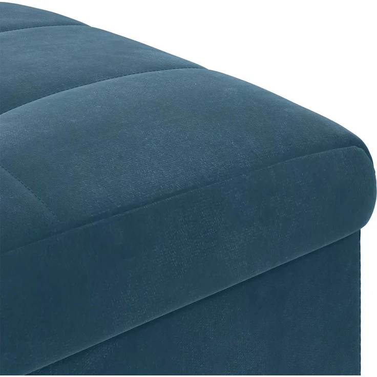 vidaXL Ottoman mit Stauraum Blau 40 x 40 x 45 cm Samt 876809 – Bild 7