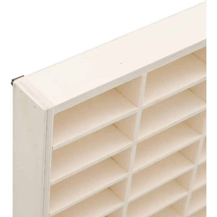 vidaXL Sammlervitrine aus Holz mit 90 Fächern 50,5 x 4,5 x 79 cm 4017379 – Bild 6