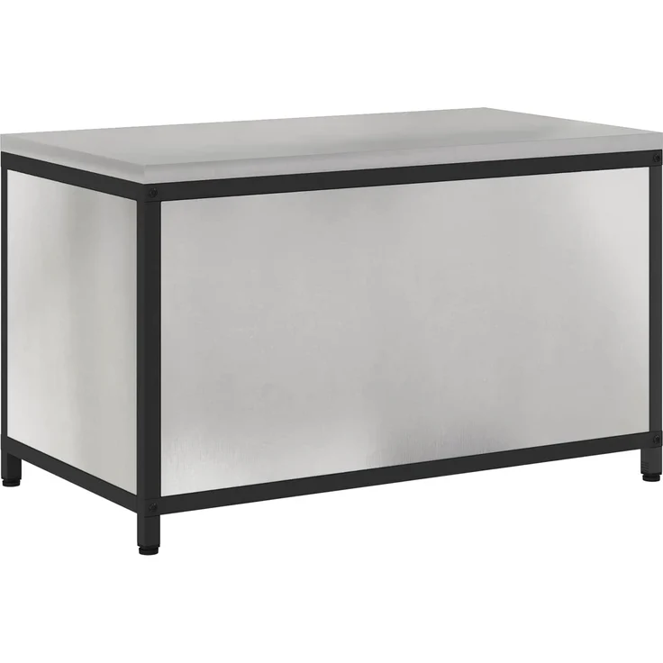 vidaXL Küchenaufbewahrung mit Regal Silber 60 x 50 x 92 cm Stahl 875000 – Bild 12