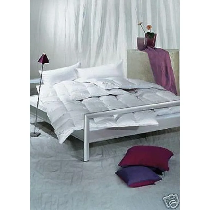 Premium Ganzjahres Daunenbett 155x200 Daunendecke Kassette 100% neue Daunen
