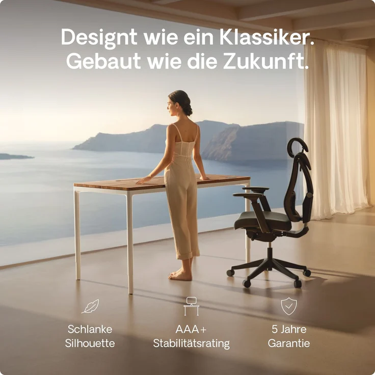 Desktronic Elektrisch höhenverstellbarer Schreibtisch HomeMax 160x80 cm Weiß/Massives Walnussholz mit Memory-Funktion, Anti-Kollisions Technologie, USB-A und USB-C-Ladeanschlüssen – Bild 2