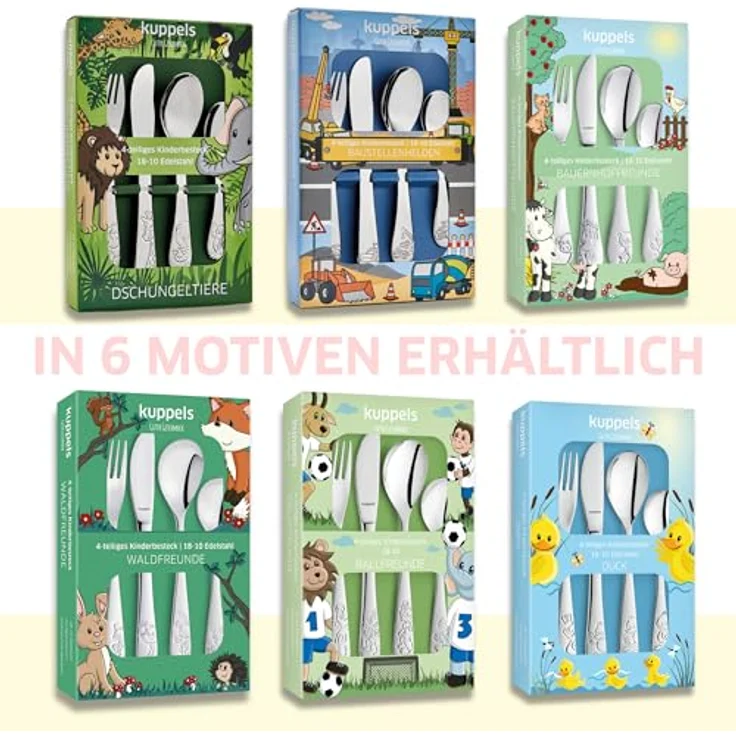Kuppels DUCK Kinderbesteck Set 4-teilig hochglanzpoliert – Bild 8