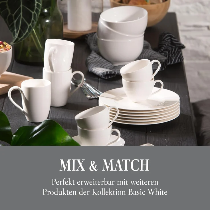 vivo | Villeroy & Boch Group Basic White Müslischale ø 12 cm 6er Set – Bild 5
