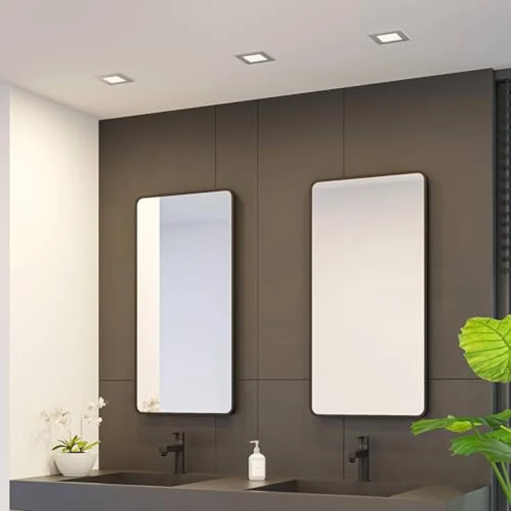 PRIOS LED Helina, moderne 1-flammige Badezimmerleuchte in Aluminium mit energiesparendem Leuchtmittel – Bild 3