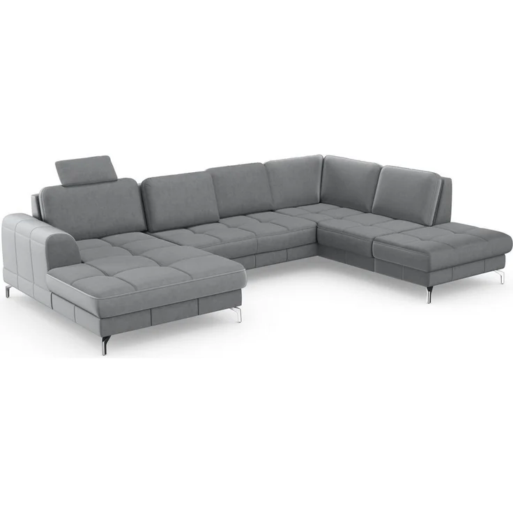 sit&more Wohnlandschaft Bendigo U-Form, inklusive Sitztiefenverstellung, Bodenfreiheit 12 cm, in 2 Fußfarben – Bild 3