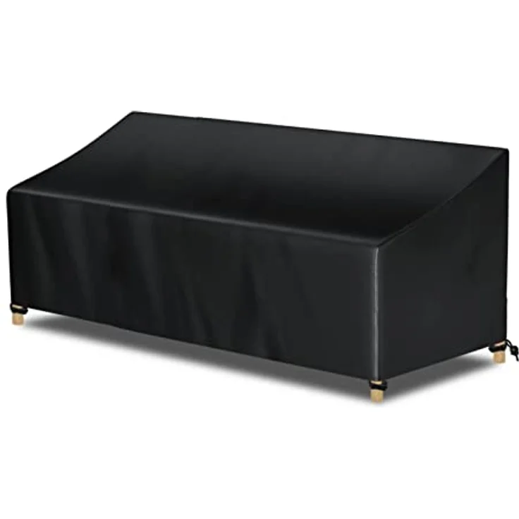 Awnic 3-Sitzer Outdoor-Sofa Abdeckung wasserdicht, Garten Sektional Sofa Abdeckung, Patio Möbel deckt 220 x 85 x 71 cm – Bild 2