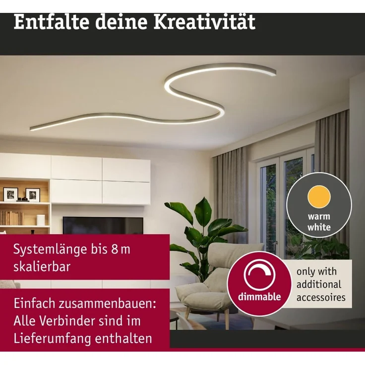 Paulmann 98173 Linion Lichtkanal 24V 3000K chrom 0,5m – Bild 3