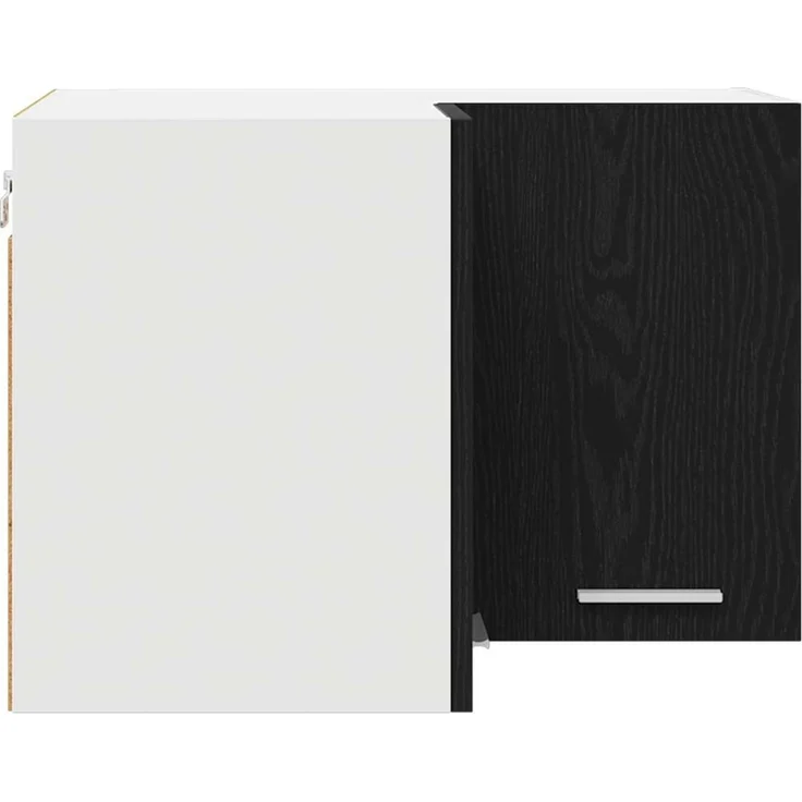 vidaXL Hängeschrank Schwarze Eiche und Weiß 57 x 57 x 40 cm 884187 – Bild 7