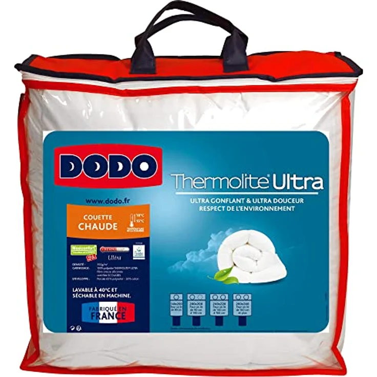 Dodo Maxiconfort Ultra Steppdecke, warm, Kunstfaser, 260x240 cm, Weiß – Bild 13