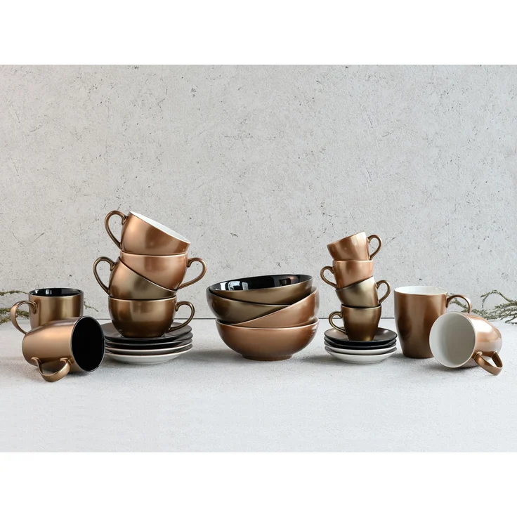 Golden Days Schwarz, Cappuccinoset 12-tlg (mo) – Bild 3