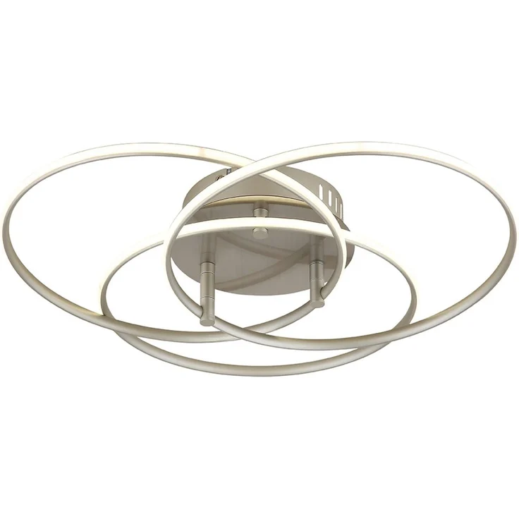 LED Deckenleuchte, Alu, silber, neutralweiß, D 45,6 cm – Bild 1