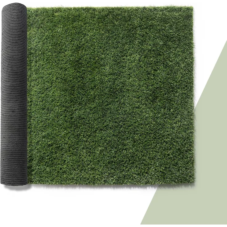 Paco Home Kunstrasen für Garten Balkon Terrasse Rasenteppich Indoor Outdoor Teppich Natürlich Weich Natur Optik Waschbar, Model:25mm, Größe:100x300 cm
