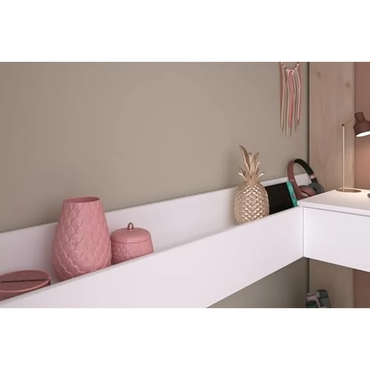 Shelter 11 Parisot Hochbett Kinderzimmer Eiche Jackson Nachbildung/Weiß 90x200 – Bild 7