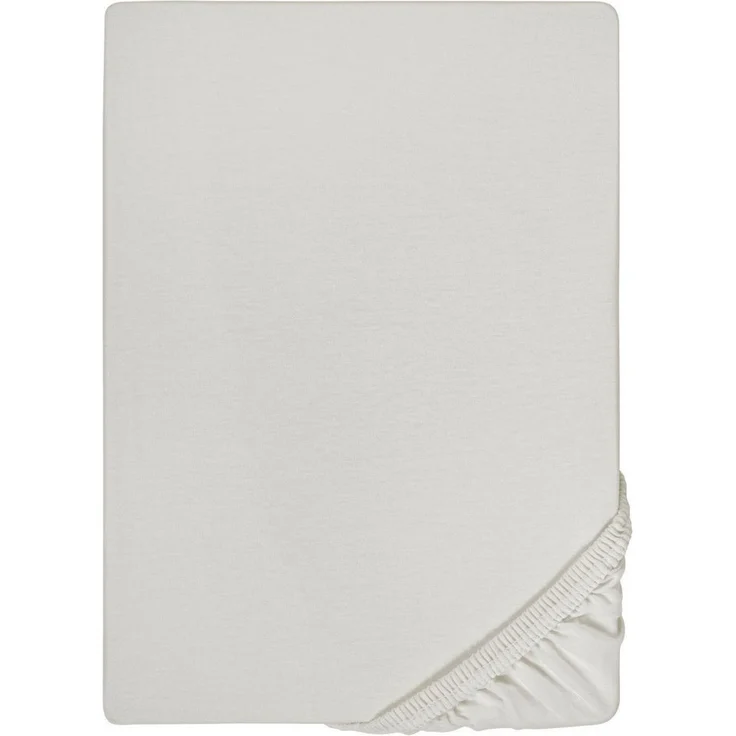 biberna Feinjersey-Spannbetttuch 0077144, grau, 1x 90x190 cm - 100x200 cm – Bild 2