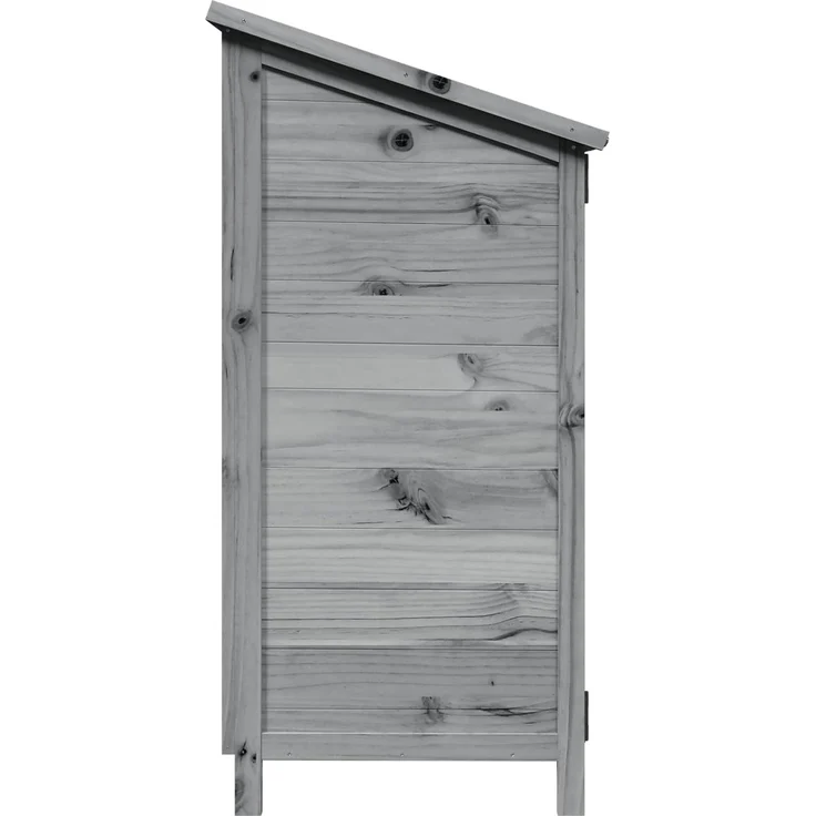 vidaXL Gartenschuppen Grau 59 x 56 x 113,5 cm Massivholz aus Fichte 42033438 – Bild 6