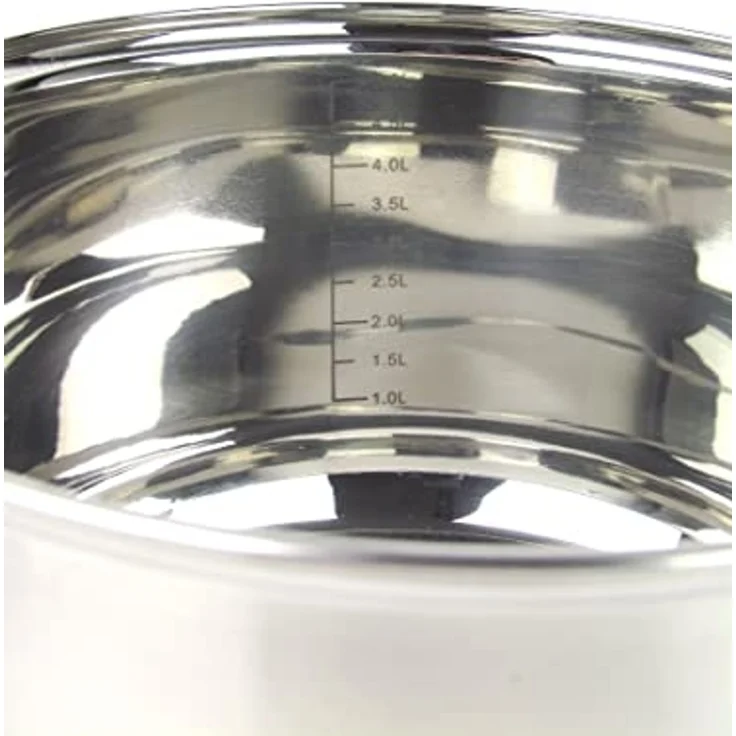 Michelino Topf-Set 8-teiliges Topfset "Berlin" mit Füllstandsanzeige für alle Herdarten, Edelstahl (8-tlg), Induktionsgeeignet – Bild 3