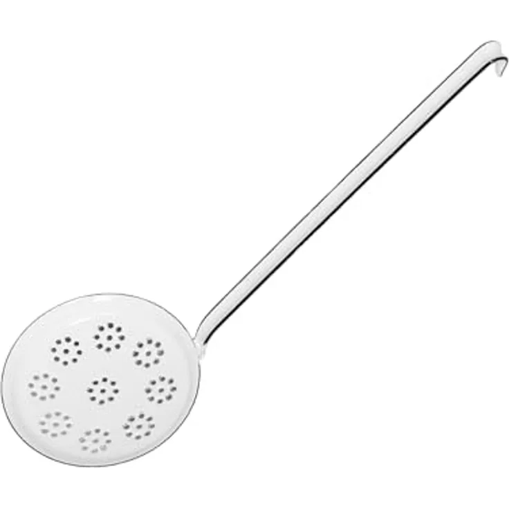 Riess Backschaufel Emaille Wender Weiß 12cm