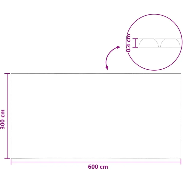 vidaXL Solar Poolabdeckung Hochwertig 600 x 300 cm 200 μm Quadratisch 42034557 – Bild 8