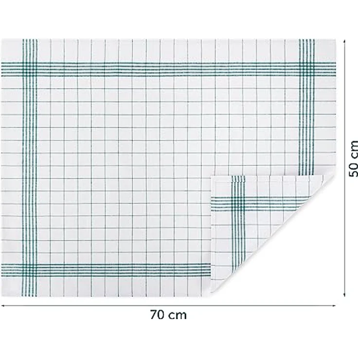 Blumtal Geschirrtuch Hochwertige im praktischen Set, (Set, 10-tlg, Set bestehend aus 5, 10 oder 20), in der Größe 50x70 cm, 100% Baumwolle – Bild 7