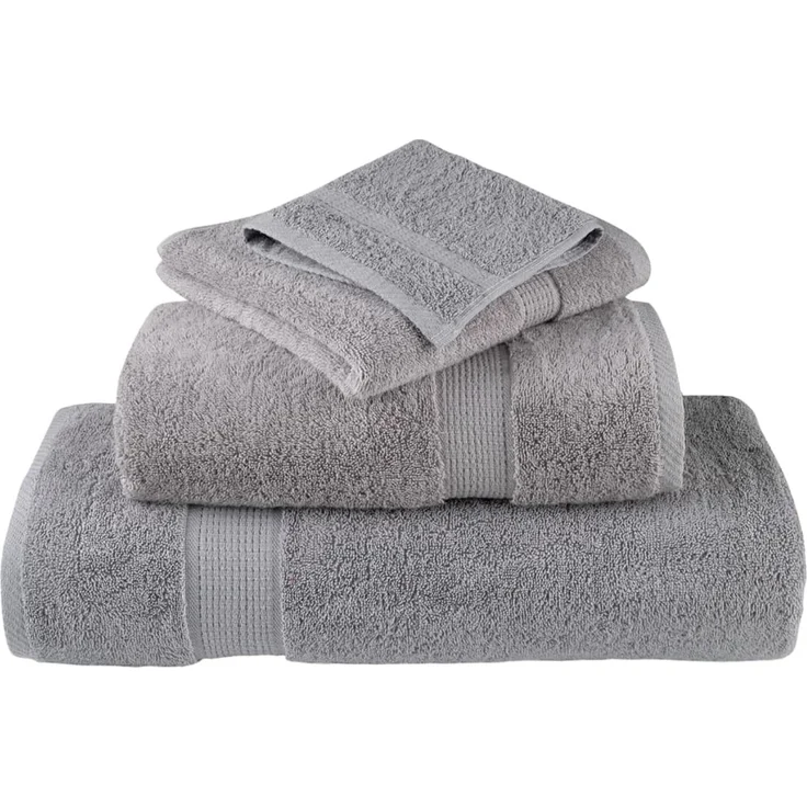 vidaXL Premium-Waschtücher SOLUND 10 Stk. Grau 30x30 cm 600 g/m² 137301 – Bild 4