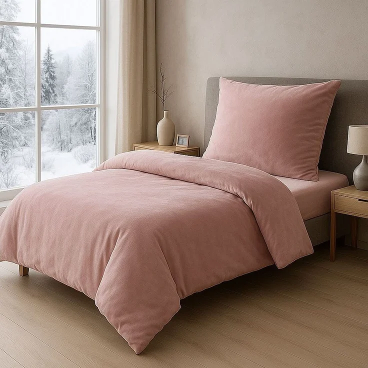 Malika Bettwäsche 200x200 + 2x 80x80 cm Cashmere Touch Bettwäsche, atmungsaktiv, Für Allergiker geeignet, pflegeleicht, angenehm weicher Stoff – Bild 3