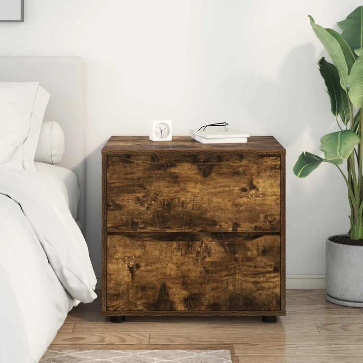 vidaXL Aufbewahrungsschrank 60 x 48 x 57 cm Holzwerkstoff Räuchereiche 888832 – Bild 4