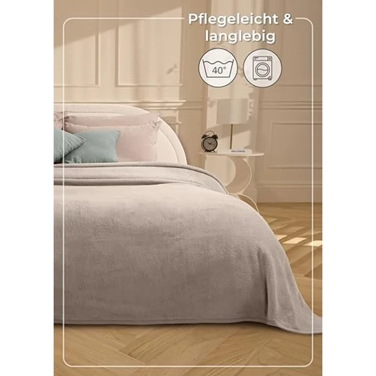 Wohndecke Wohndecke aus Baumwolle - Kuscheldecke, Baumwolldecke -, Laynenburg, Decke als Sofa-decke, Couchdecke, Wolldecke aus Baumwollmix – Bild 8