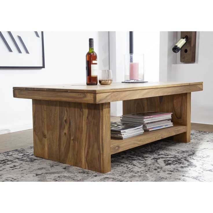 Couchtisch Sheesham 118x70x45 gebeizt TURIN #17 – Bild 4