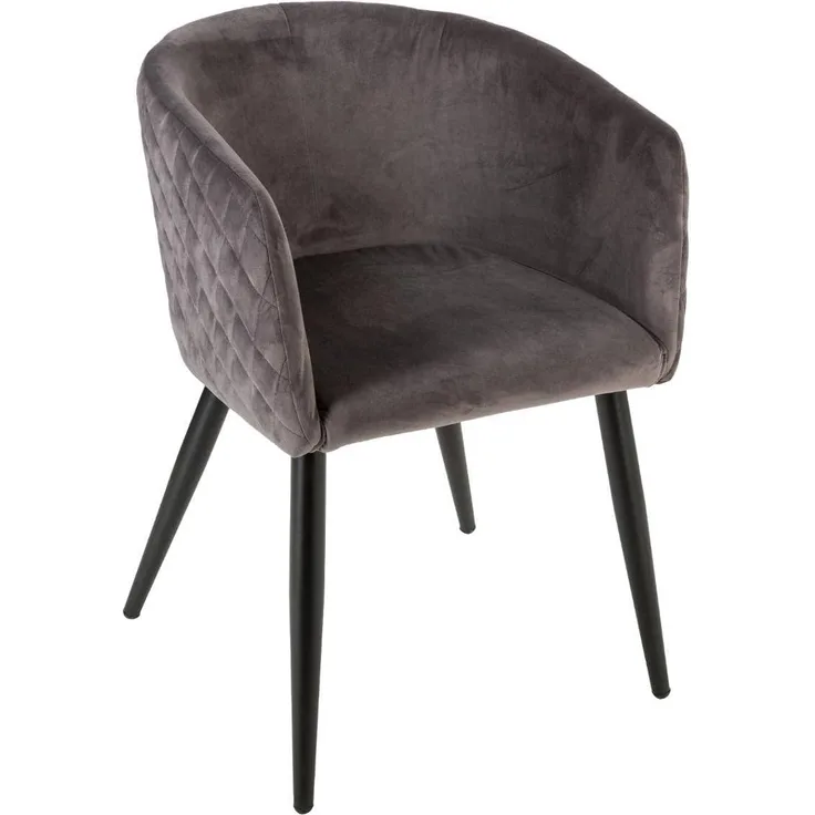 GLAMOUR Steppsessel, Loungesessel, grau