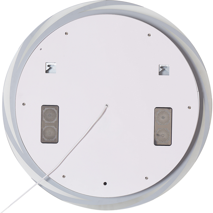 LED-Badezimmer-Spiegel TANAY 60 cm x 60 cm mit Bluetooth-Lautsprecher Silber – Bild 4