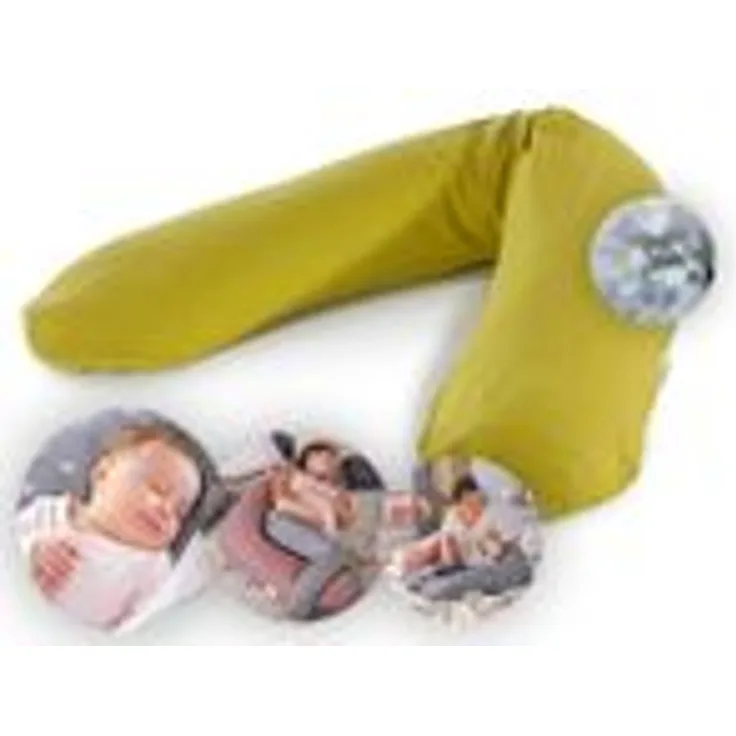 Theraline das Original Stillkissen schilfgrün, mit Polyester-Hohlfaser