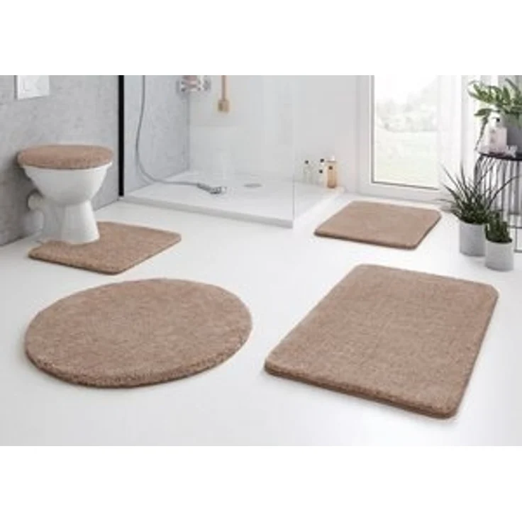 Kleine Wolke Badematte RELAX, Höhe 30 mm, rutschhemmend beschichtet, fußbodenheizungsgeeignet, Polyacryl, rund, Badteppich, Uni Farben, rechteckig, rund & als Set erhältlich – Bild 6