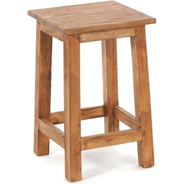 DESIGN DELIGHTS Hocker Sitzhocker MADERO, 48x30cm(HxB) Altholz Holzhocker, massivholz Hocker – Bild 2