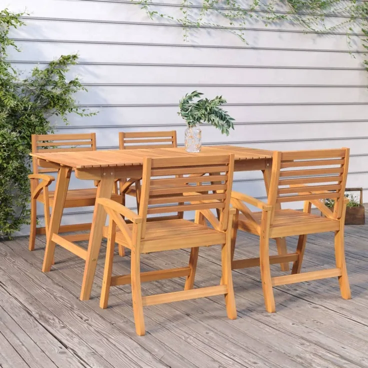 vidaXL Gartentisch 150x90x75 cm Massivholz Akazie 363310
