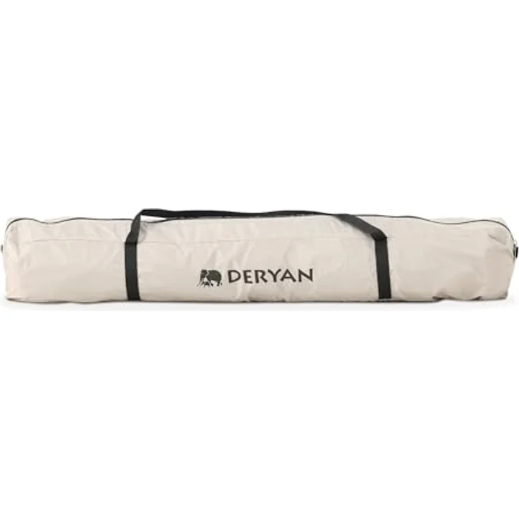 Deryan Up-To-Go pop-up reisebett & kinderbox – Tragbare Strandmuschel für Babys & Kleinkinder – faltbar mit matratze & tragetasche, 150 x 170 x 125 cm – Sand – Bild 8