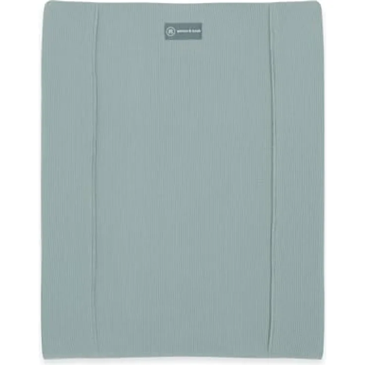 emma & noah Wickelauflagenbezug, 65x50 cm, Baby Wickelauflage für Wickeltisch, Bezug für Wickelunterlagen, 100% Bio-Baumwolle, Hygienisch und Atmungsaktiv (Essential Mint) – Bild 2