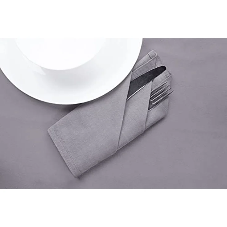 jilda-tex Stoffserviette Serviette 6er Set - Renforce - 100% Bio-Baumwolle, 42x42 cm Bio Baumwolle unifarben Renforce 6er Set – Bild 6