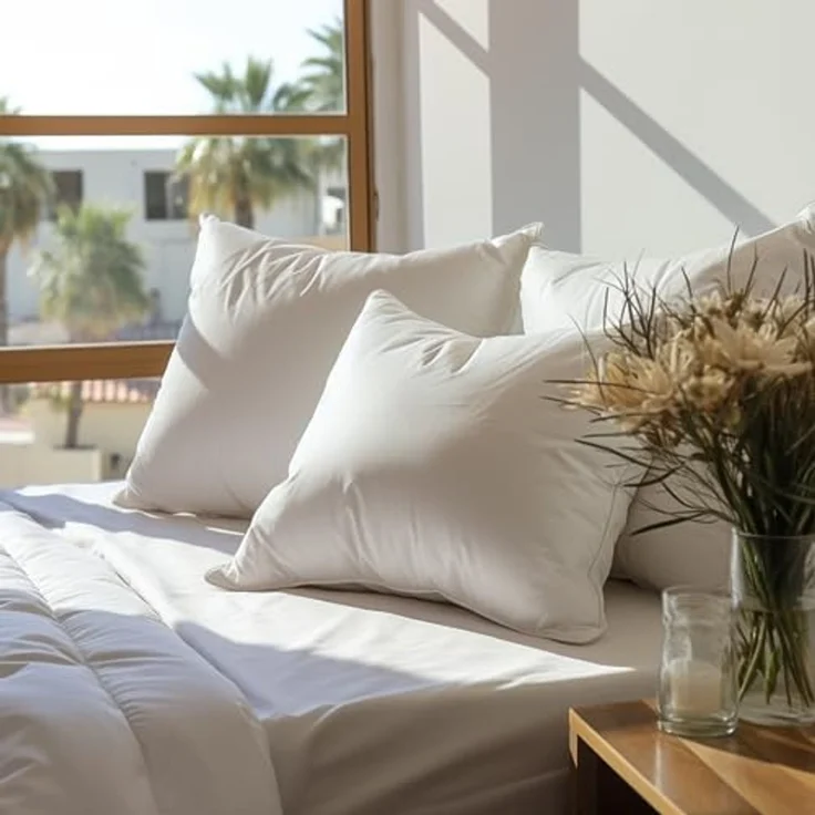 Kissen 35x35 Kopfkissen 4er Set Dekokissen für Bett und Sofa Innenkissen Hypoallergene Sofakissen Anti-Milben Weiche Zierkissen mit Kissenbezug Baumwolle und Polyest. Abnehmbar und Waschmaschinenfest – Bild 4